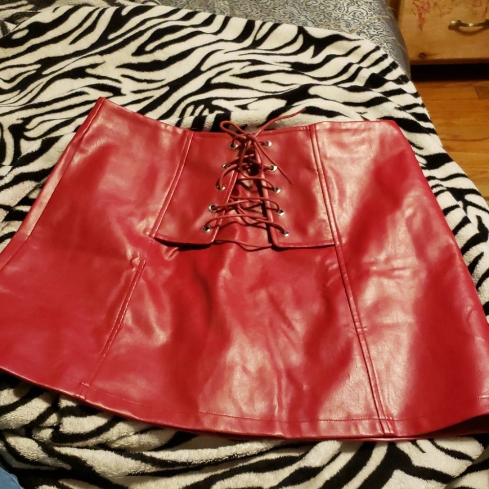 Leather skirt